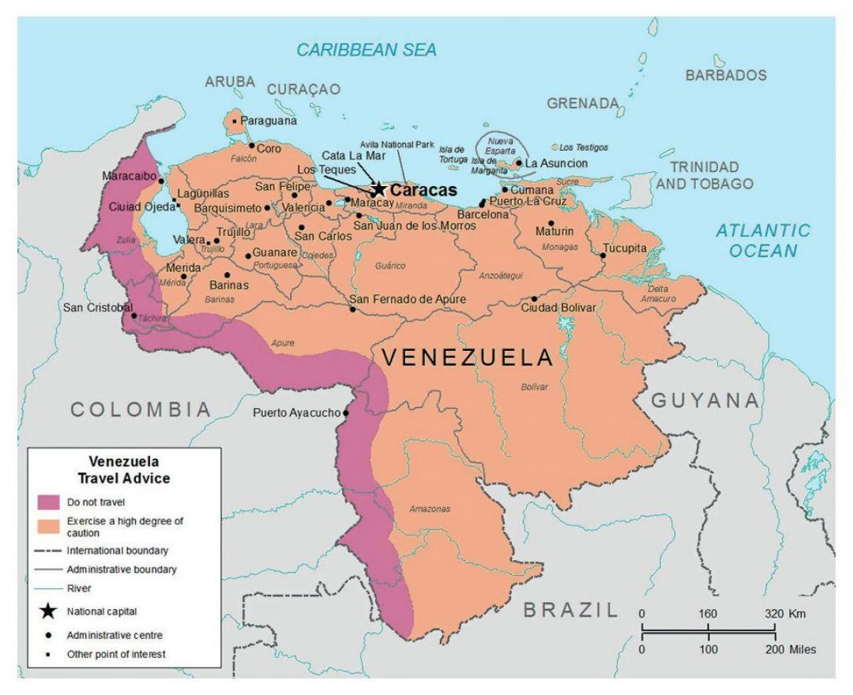 veneçuela en el mapa