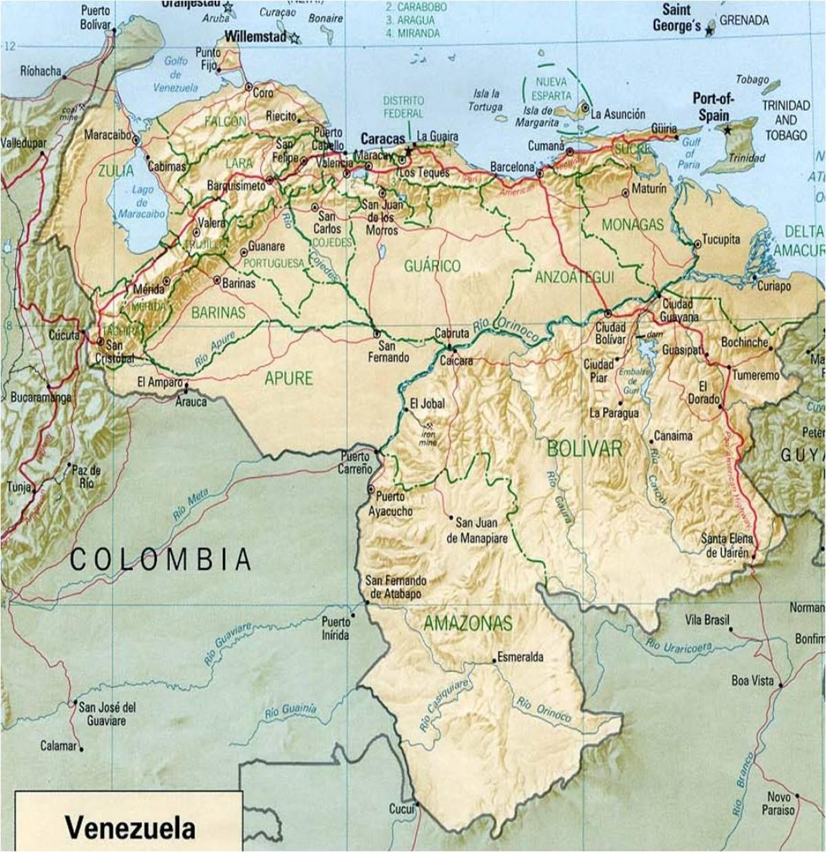 mapa de veneçuela riu