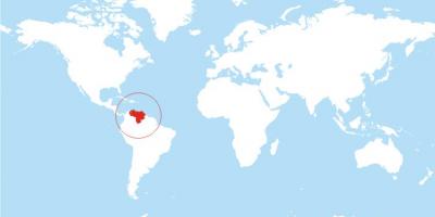 Mapa de veneçuela ubicació al món