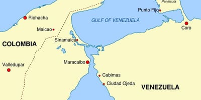Mapa de golf de veneçuela
