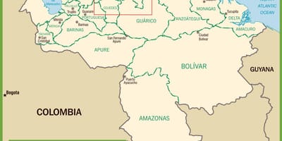Mapa de veneçuela política